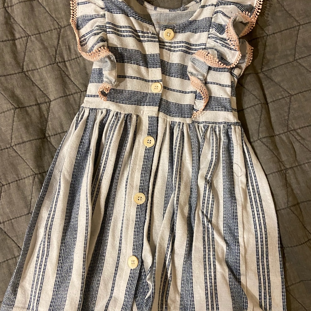 Striped Button Up Dress